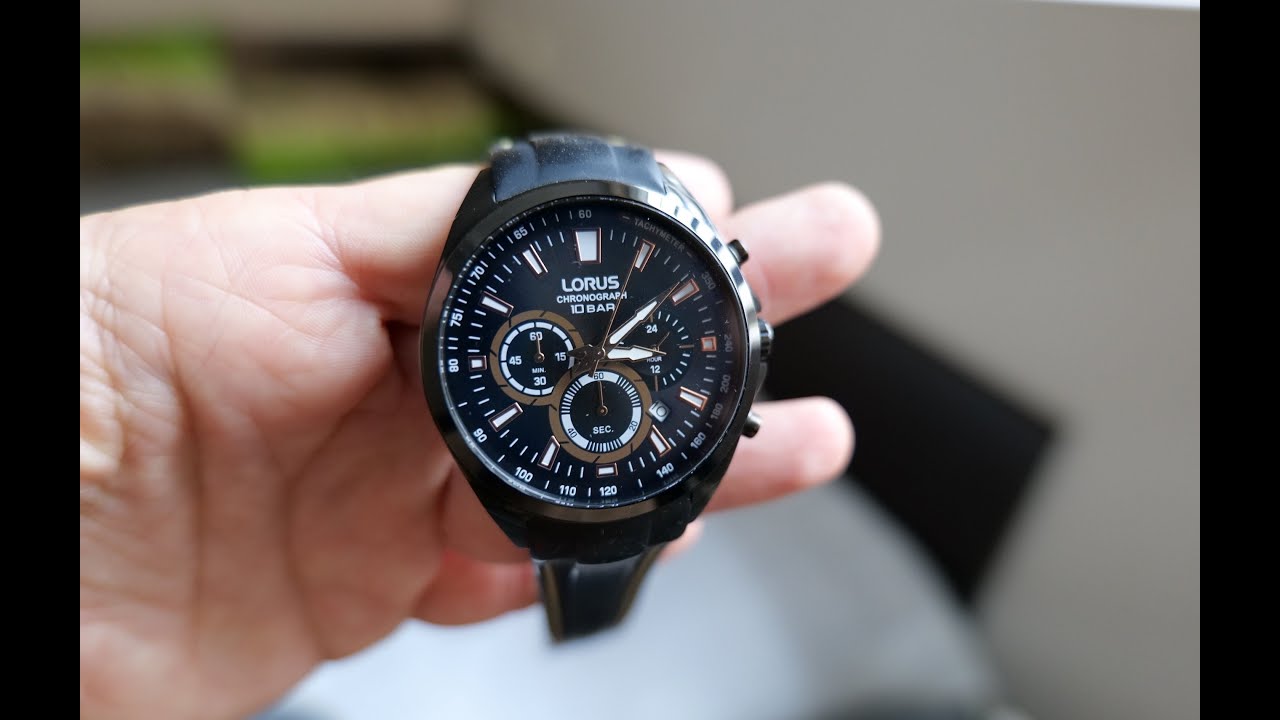 Lorus chronograph watch after one year - YouTube