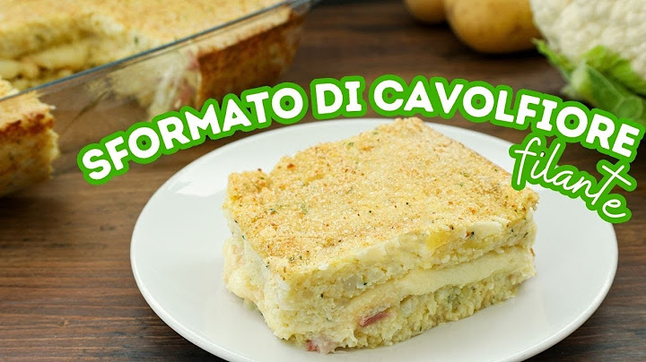 SFORMATO DI CAVOLFIORE FILANTE Ricetta Facile - Fatto in Casa da Benedetta
