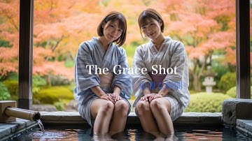静かな旅館の温泉で、美女2人がゆったりと会話を楽しむひととき。 #aigril #リラックス #旅行気分