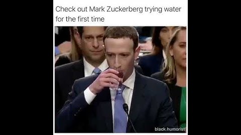 Mark Zuckerberg tries water for the first time