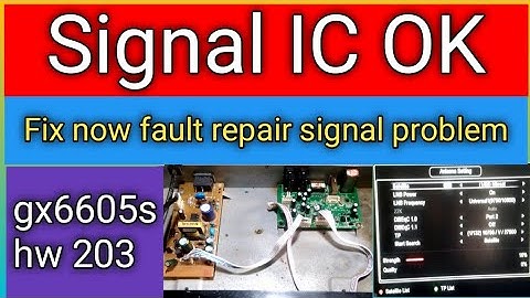 new fault repair gx6605s receiver signal problem// signal IC OK no Strength Quality iqbal tech tv