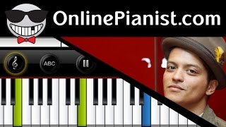 Video thumbnail of "Mark Ronson ft. Bruno Mars - Uptown Funk - Piano Tutorial & Sheets (Intermediate)"