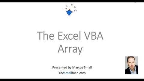 Excel VBA Array Introduction