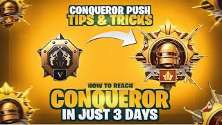 PUSHING CONQUEROR RANK WHILE CLUTCHING SQUADS! | PUBG Mobile