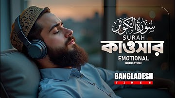 Best Voice Quran | Surah Al-Kawthar | سورة الكوثر  সূরা আল কাওসার  |  বাংলা অনুবাদ | Eng-Hindi Sub