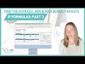 Using Excel Formulas for Bonus Payouts (AVERAGEIFS, MAXIFS)