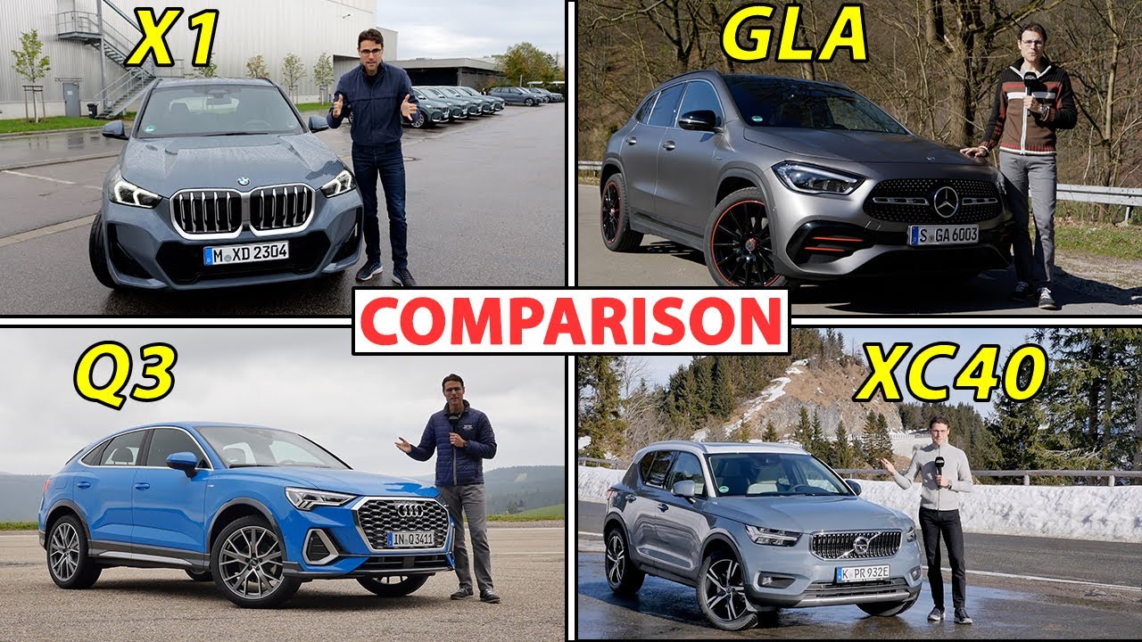 ⁣BMW X1 vs Mercedes GLA vs Audi Q3 vs Volvo XC40 best premium compact SUV comparison