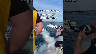 Are you ready to get wet as you're in the splash zone #boatracing #startup #itsgotime #pov #bts