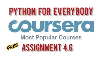 Coursera: Python For Everybody Assignment 4.6 program solution | Assignment 4.6 Python for Everybody