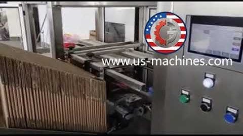 Automatic carton box forming feeding machine box erecting machine testing video