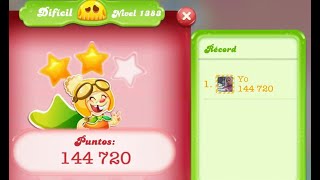 Candy Crush Jelly Saga - LEVEL 1383 - DIFFICULT!! DIVINE!! - ★★★  STARS  (NO booster) screenshot 4