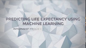 Predicting Life Expectancy using Machine Learning