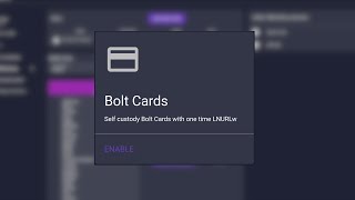 Boltcard Extension Demo (Bitcoin NFC Tap and Pay Payments)