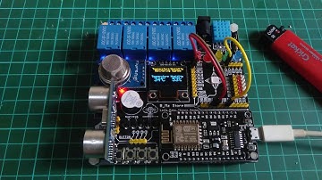 Nodemcu Monitoring suhu dan kelembapan menggunakan DHT11 Di LCD Oled