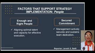 GROUP 5 - CHAPTER 6: STRATEGY IMPLEMENTATION 