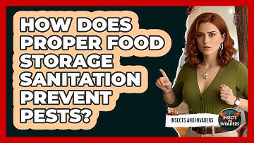 How Does Proper Food Storage Sanitation Prevent Pests? - Insects and Invaders