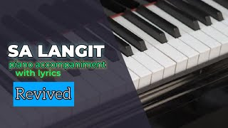 Sa Langit Revived minus one piano accompaniment with lyrics | Music of Hope | SDA music