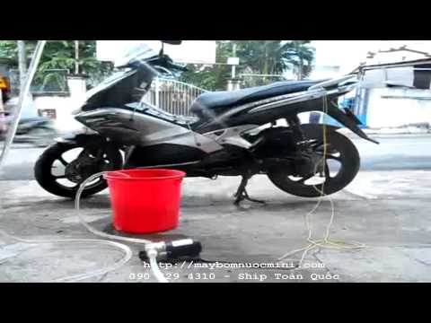 Video Rửa xe bơm nước mini 12V giá 500K - youtube