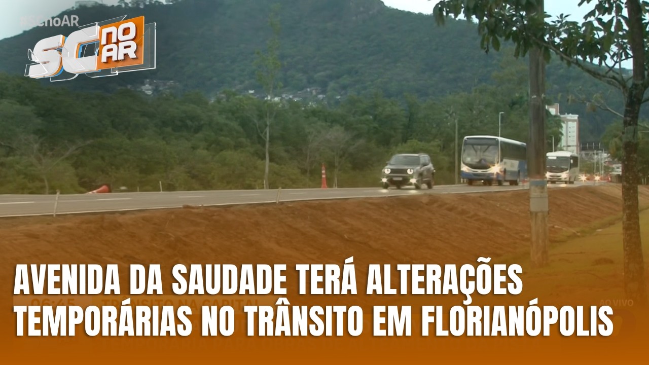 Trânsito terá alterações na Avenida da Saudade, em Florianópolis