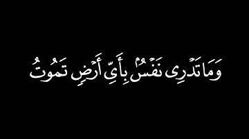 كروما سوداء قرآن احمد البليهد سورة لقمان