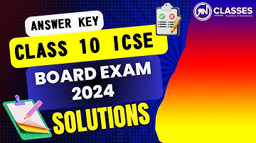10th ICSE Board Paper 2024 Answer Key | Hints & Solutions #rnclasses #mathspaperanalysis #icsemaths