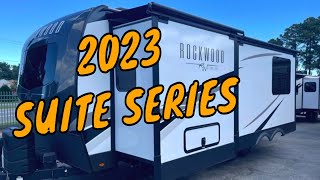 NEW 2023 FOREST RIVER ROCKWOOD SIGNATURE 8262RBS TRAVEL TRAILER Dodd RV Washer Dryer Suite Series