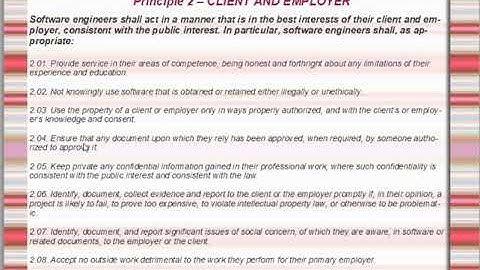 Software Engineering Ethics and Professional Practices   Principle 2