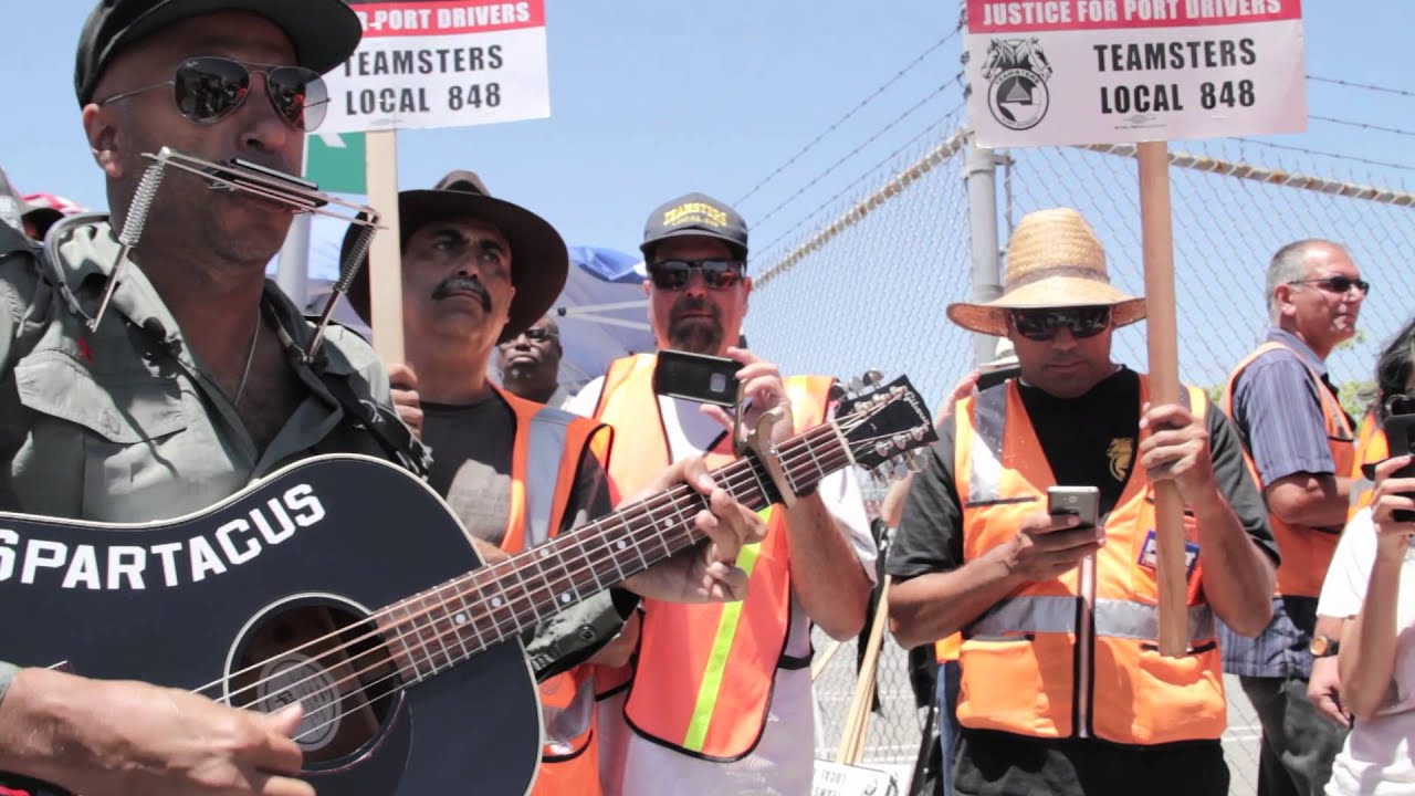 Port Drivers on Strike: Tom Morello Rocks the Picket Line Day 3