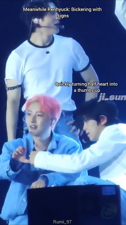 They always find a way to bicker 💚 #nctdream #renhyuck