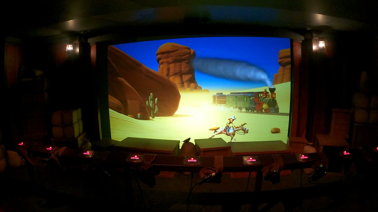 Onride: 'Lucky luke express' ⛰ 4K/POV 2023 - Plopsa station Antwerp