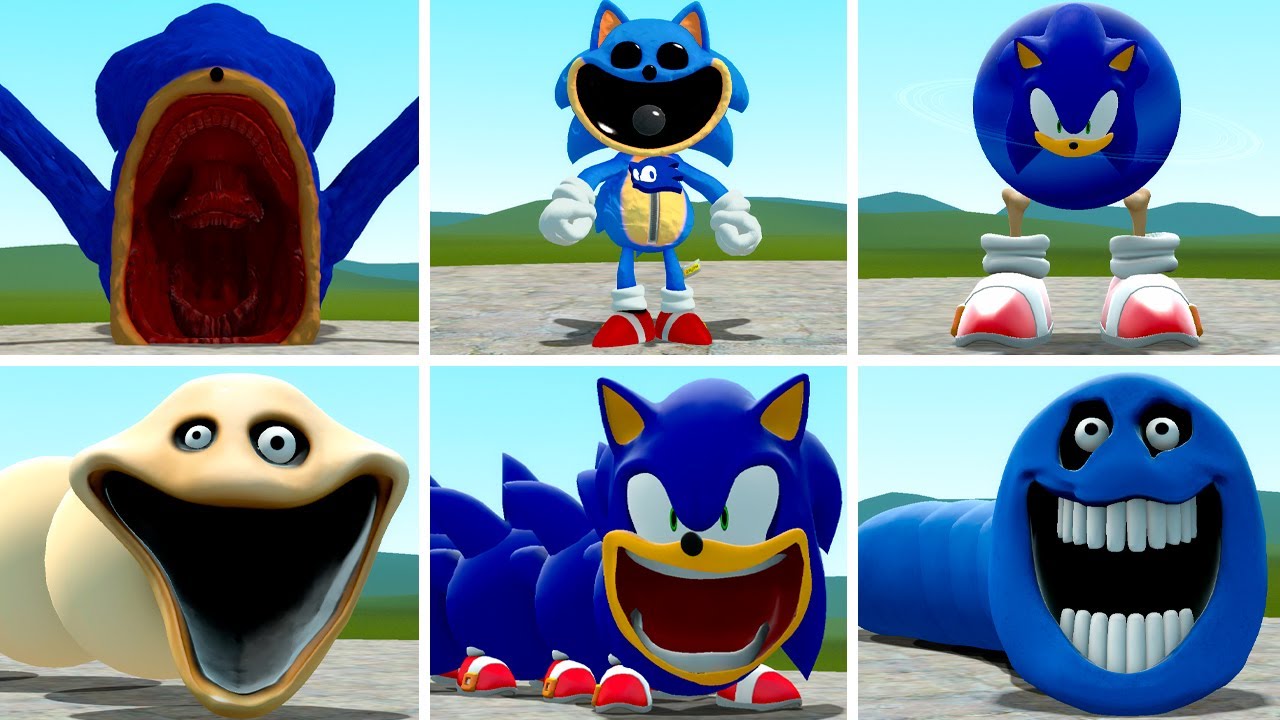 SHIN SONIC VS HUNGRY WORM WHO IS STRONGER In Garry's Mod!