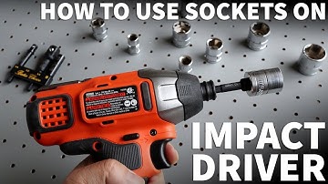Socket Adapter for Impact Driver - How to Use Sockets with an Impact Driver