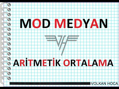 VERİ ANALİZİ(MOD MEDYAN ARİTMETİK ORTALAMA)