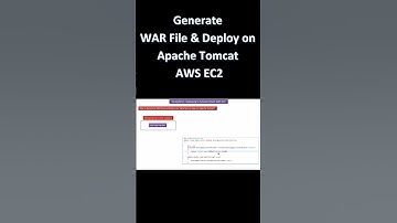 Generate WAR File & Deploy on Apache Tomcat AWS EC2
