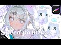 【Draw with me】🤍ふわふわ思念体🩹【一緒に作業しよう】[残留しねん]
