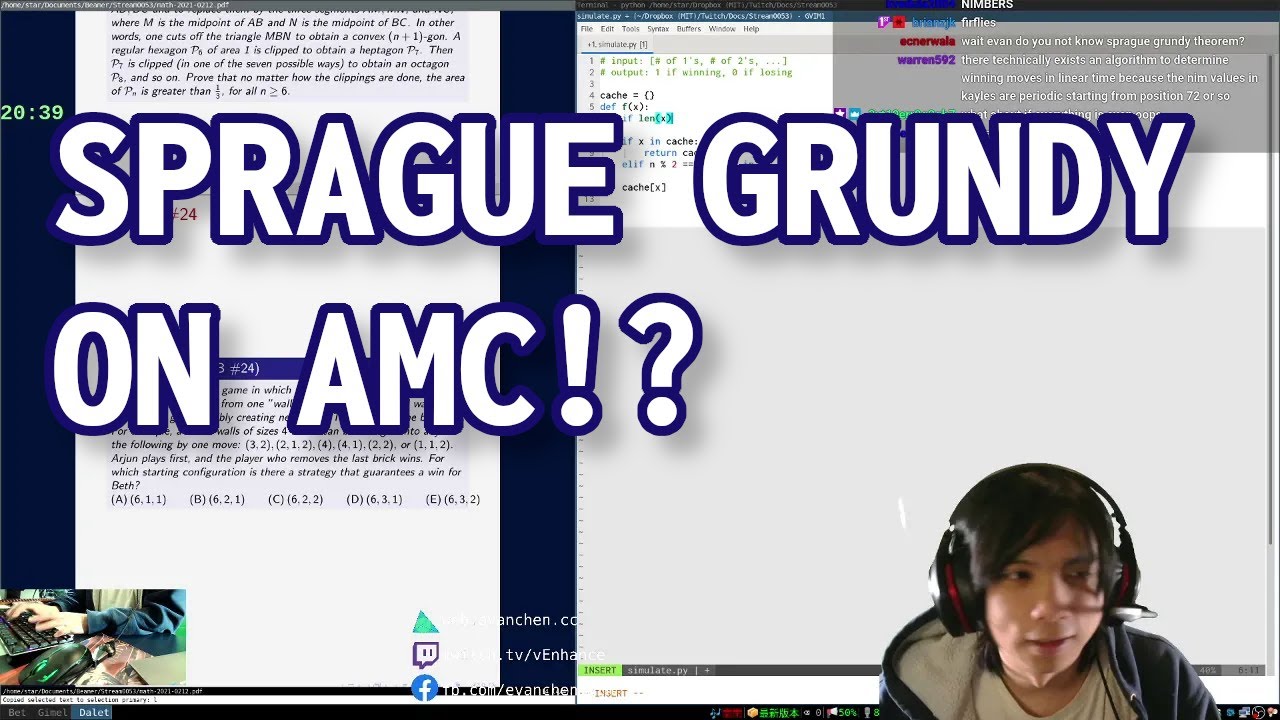 AMC 10B #24: citing SPRAGUE-GRUNDY?