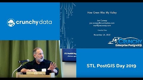PostGIS + R presented by Joe Conway at STL PostGIS Day 2019