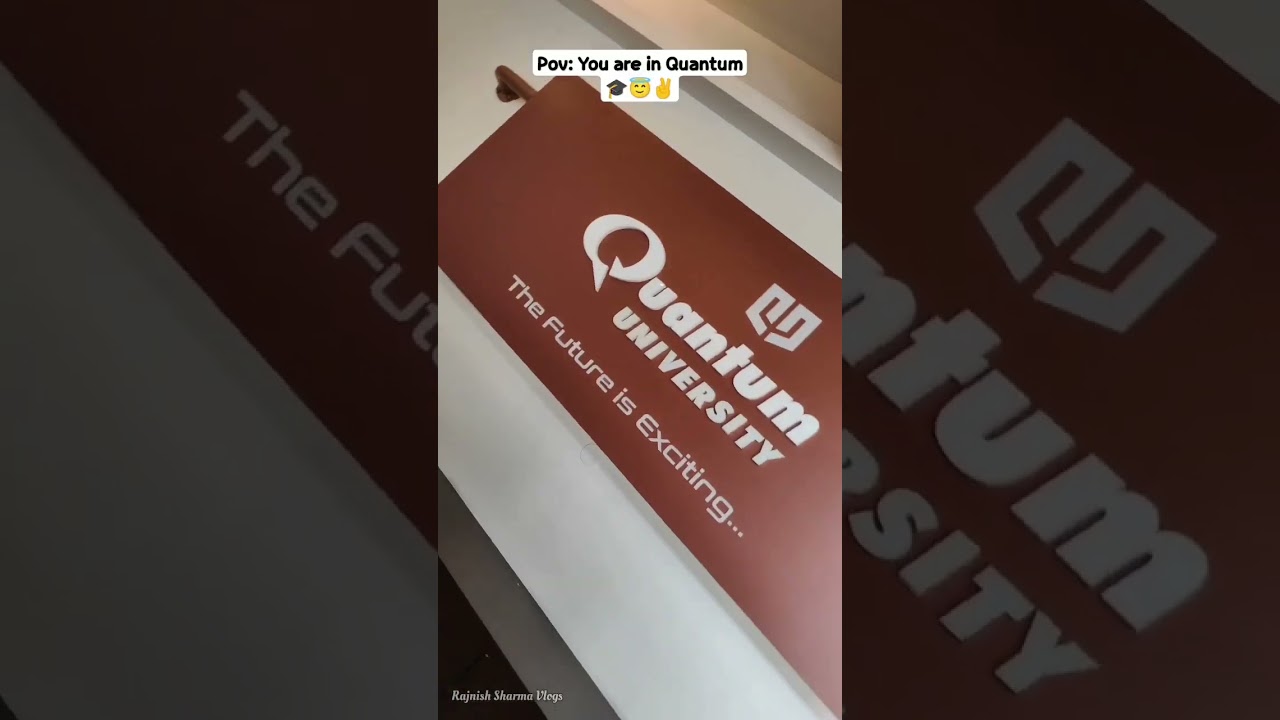 Pov You are in Quantum University 🎓😎 Uk✨ Quantum University, 