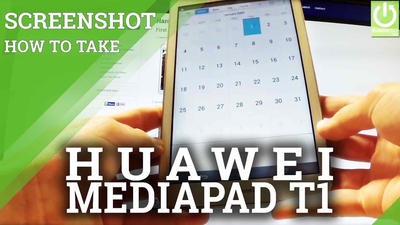 Capture Screen On Huawei Mediapad T1 Screenshot On Mediapad Youtube