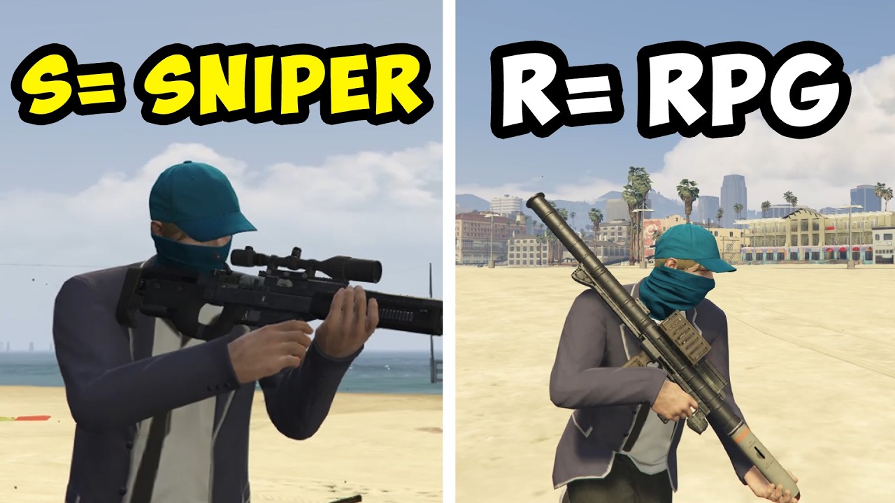 Aku Main GTA 5, Tapi Senjata Sesuai Alphabet