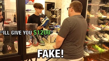 I Tried To Sell FAKE Travis Scott Fragment Jordan 1 Low At Sneaker Stores