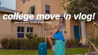 college move-in vlog 2022! (moving into my sorority house @ the university of south florida)