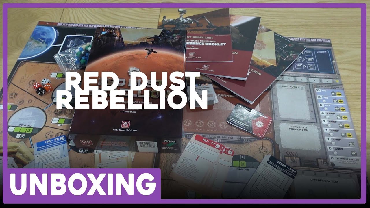 Uboxing | Red Dust Rebellion | GMT Games | The Players' Aid - YouTube