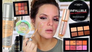 FULL FACE OF FIRST IMPRESSIONS! DRUGSTORE MAKEUP |  Casey Holmes