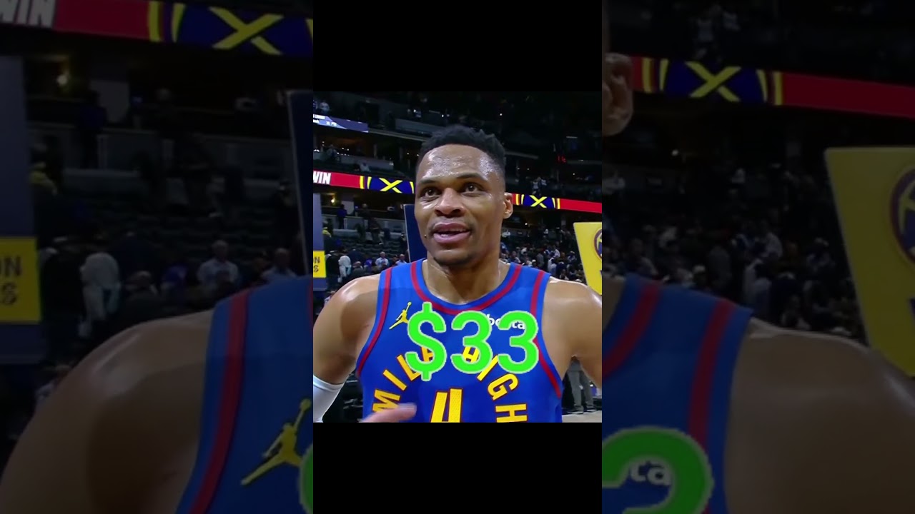 Russell westbrook NBA real time salary