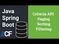 Java Spring Boot - JPA - Hibernate - H2 - Paging with Filtering and Sorting