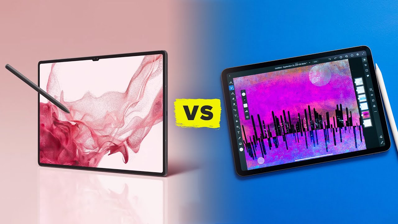 Galaxy Tab S8 Ultra vs. iPad Pro M1 (Watch the Reveals)