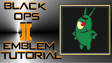 Call of Duty Black Ops 2 : Spongebob Squarepants Plankton Emblem Tutorial