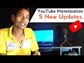 Youtube 5 new updates 2022     anup k technical