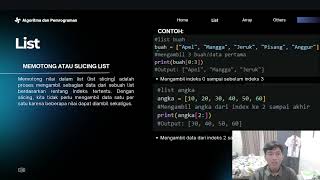 List dan Array | Algoritma dan Pemrograman